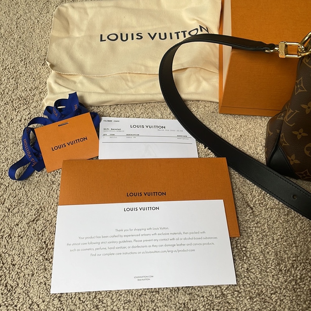 Louis Vuitton Monogram Canvas Crossbody Bag in Brown and Black - Picture 3 of 14